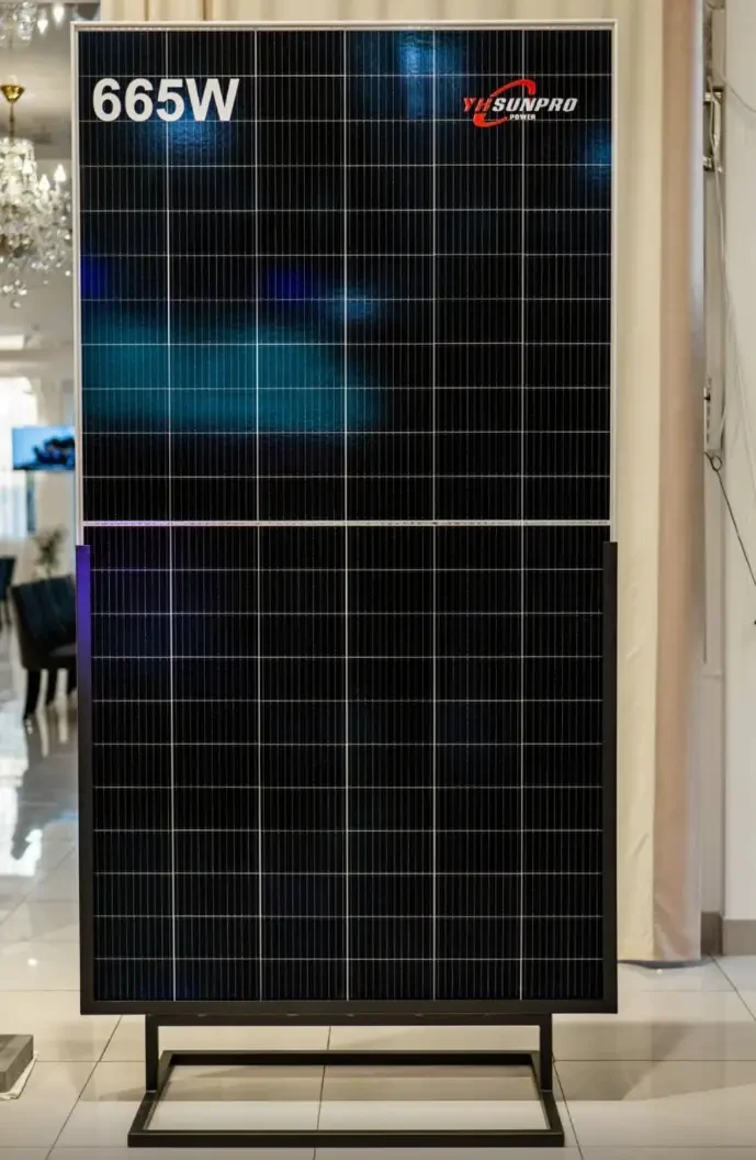 Сонячна панель SUNPRO SP665-132M12 665W HI-EFF TWIN Mono, Silver Frame, фото 1