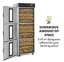 Німецький промисловий дегідратор Klarstein 36 полок / 5,5м² / 2400W 9000023