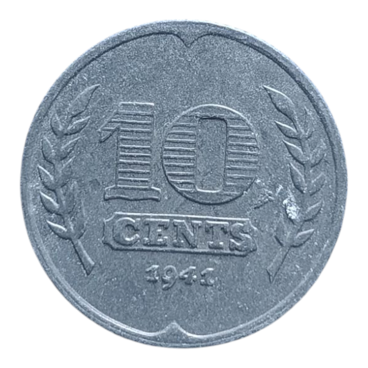 Нідерланди 10 центів, 1941 Три тюльпани (цинк), фото 1