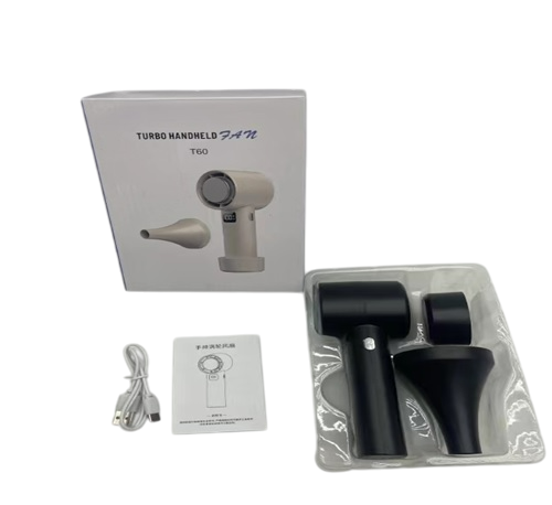 Портативный турбо-вентилятор Turbo Handheld Fan T60 с USB зарядкой (50)