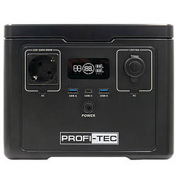 Портативна зарядна станція PROFI-TEC PPS600 LiFePO₄ (600 Вт, батарея 512 Вт⋅год)