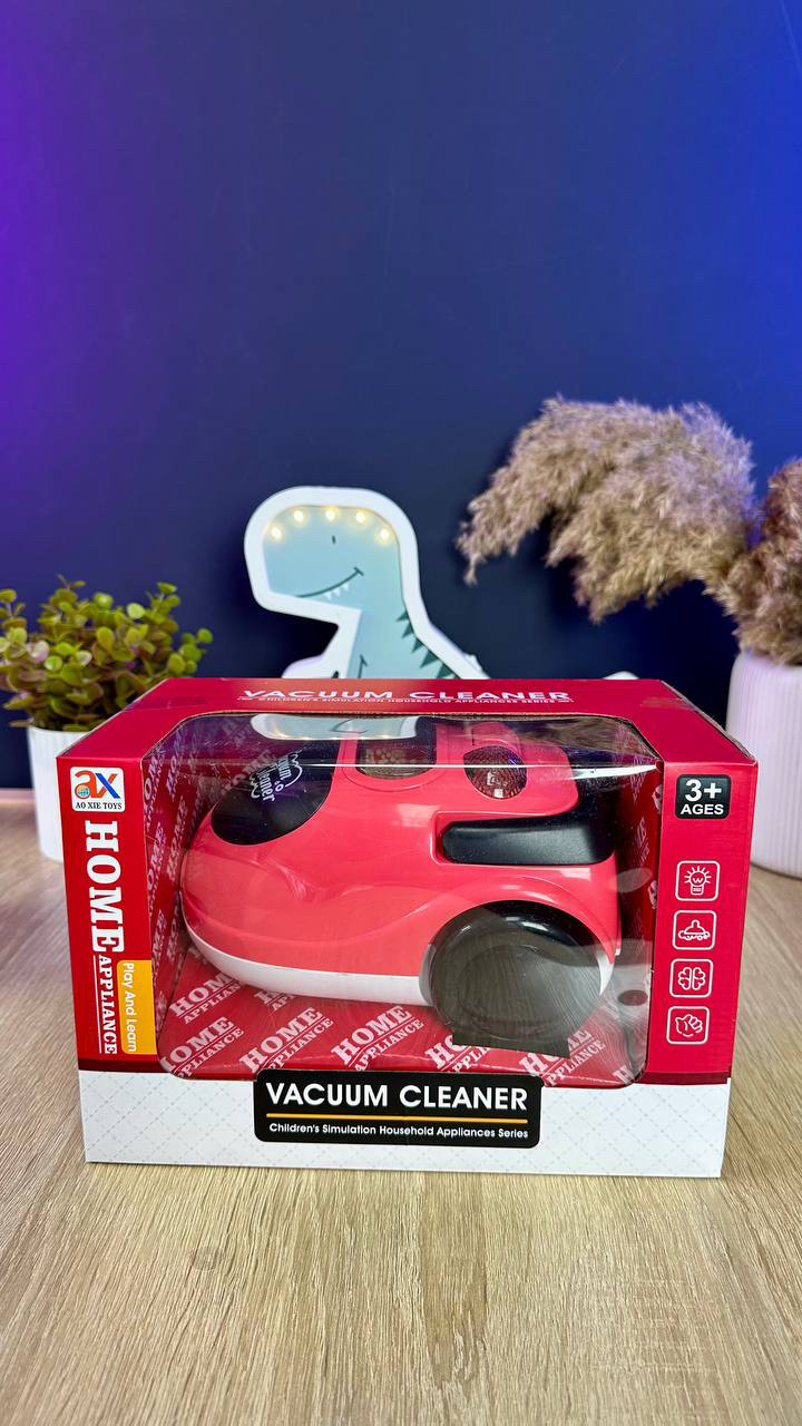 Пилосос 6855 A (60/2) розмір - 19х13х11 см, підсвічування, пінопластові кульки, на батарейках, в коробці, фото 1