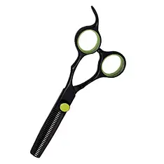 Ножиці для стрижки PROline 5.5", філірувальні, чорні (K5-T)