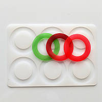 Формочка для шоколаду Кільця 194 на 134 мм сірий