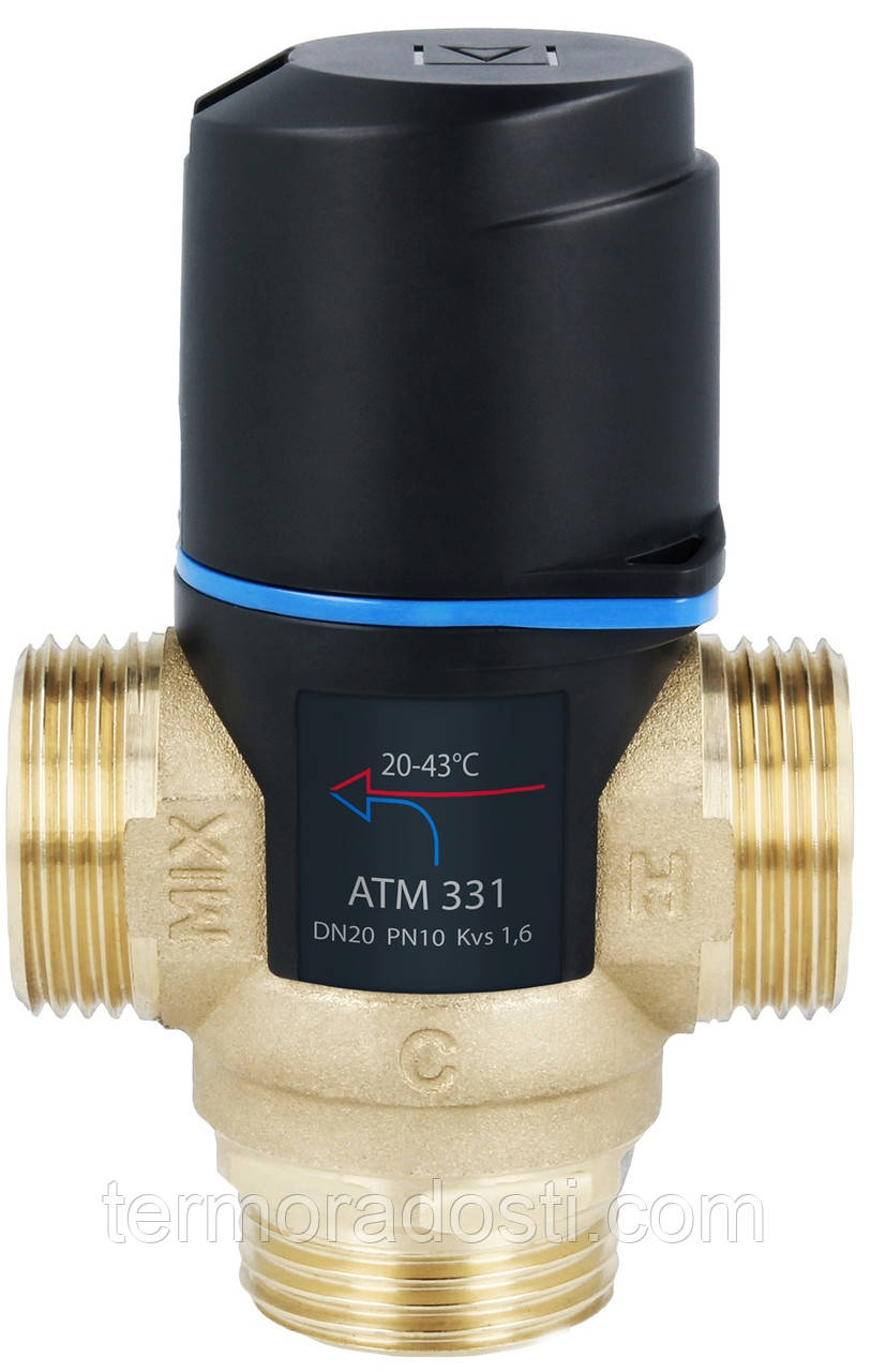 Термостатический клапан Afriso ATM 331 (20-43°С, Rp 3/4") Смесительный