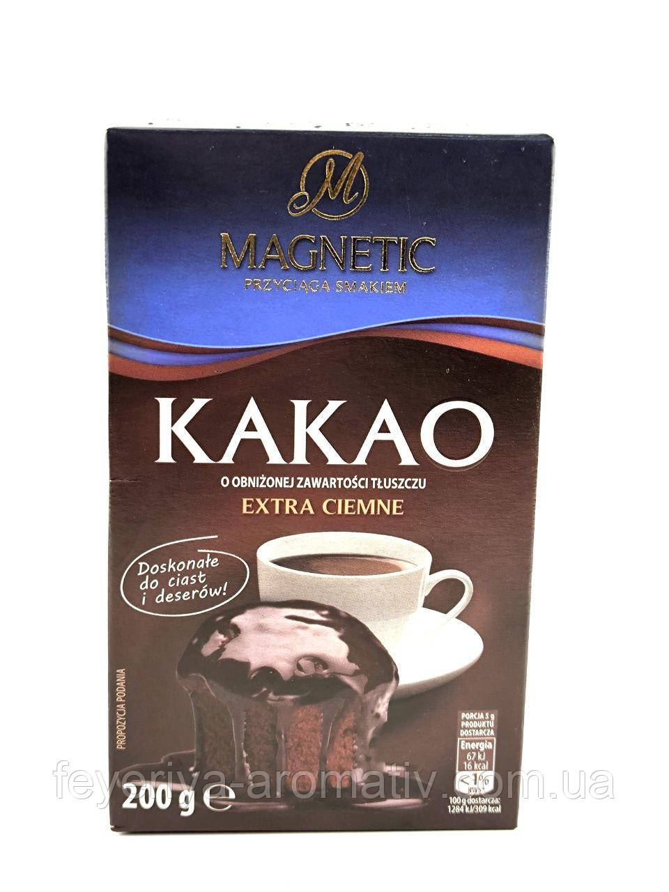 Какао Magnetic Cacao Extra Ciemne 200г (Польща), фото 1