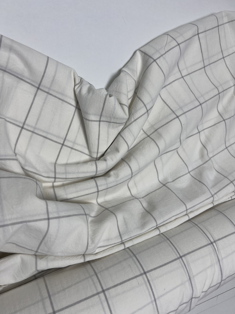 White plaid, Washed Cotton (Полуторний)