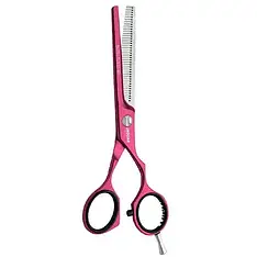 Ножиці для стрижки філірувальні JAGUAR White Line Pastell plus ES40 Offset candy (3054-3 5.50")