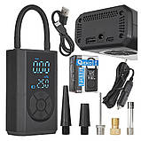 Повітряний компресор акумуляторный 4000 маг geko g01263, компресор для велосипеда, компресор для автомобіля, фото 8