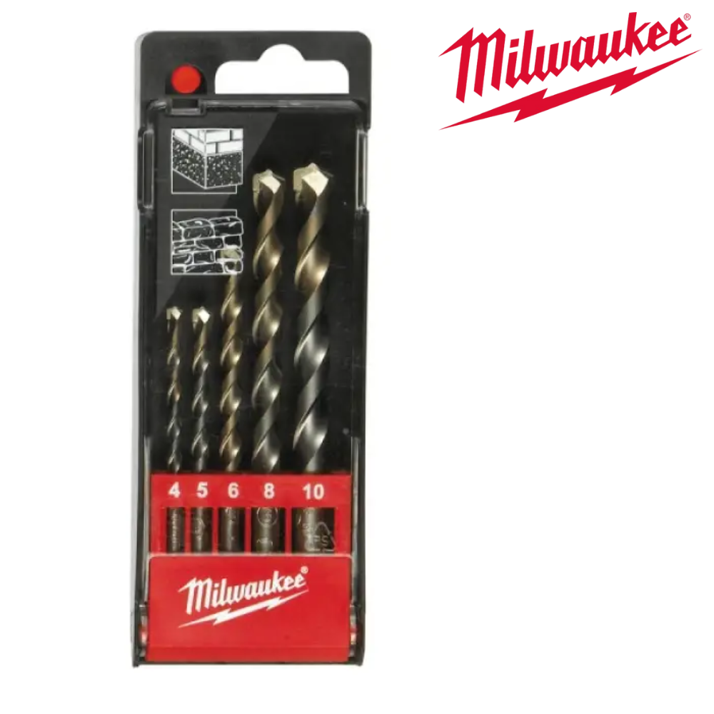 Набір свердел для бетону Milwaukee 5 шт.