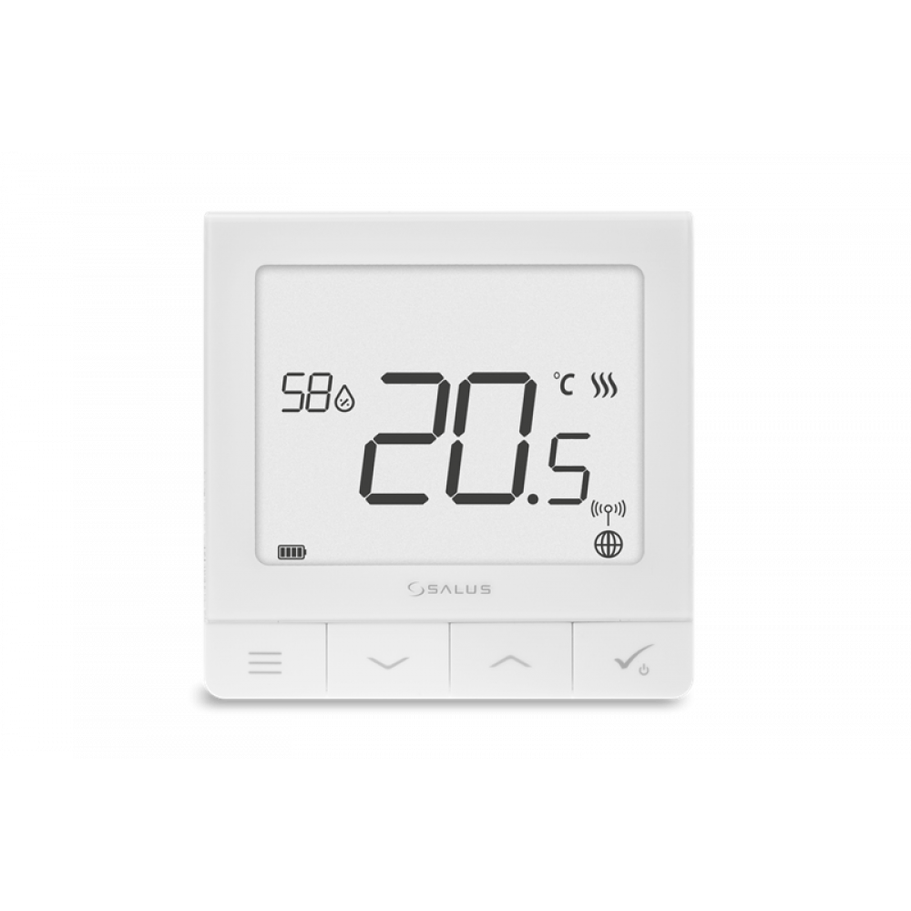 SALUS SQ610RF Універсальний бездротовий термостат QUANTUM, живлення Li-ion 3,7V