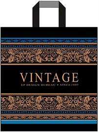 Пакет із ручками петля "Вінтаж" (38х41+3) 80 мкм 25 шт./паковання