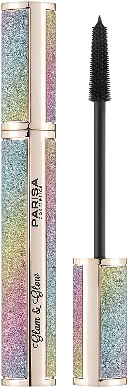 Туш для вій об'ємна Parisa Cosmetics Mascara Glam&Glow чорна