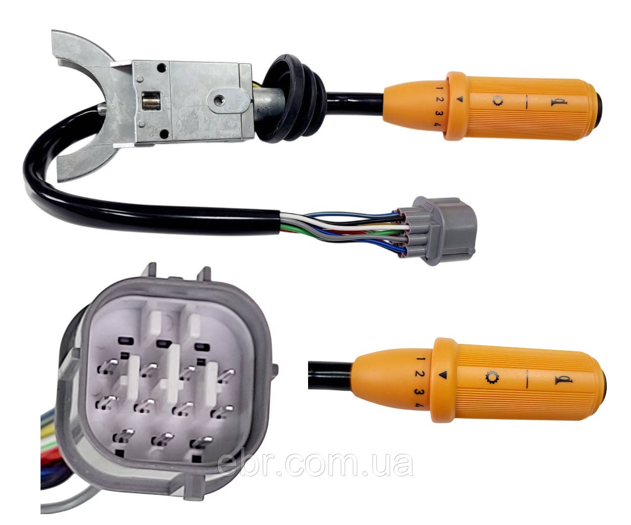 701/80145, 701/71900 Ручка перемикання передач 4 швидкості + сигнал на JCB 3CX, 4CX, фото 1