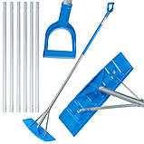 Скребок для прибирання дахів 7.5 м geko d00010, лопата для прибирання снігу з дахів, лопата-скребок для снігу, фото 5