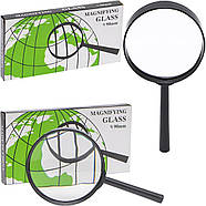 Лупа переглядова діаметром лінзи 90 мм з ручкою без футляра в упаковці 10 шт, фото 7