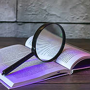 Лупа переглядова діаметром лінзи 75 мм з ручкою FD без футляра в упаковці 10 шт, фото 7