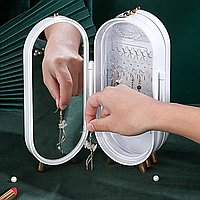 Скринька для зберігання ювелірних прикрас, біла