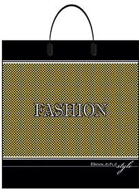 Пакет з пластиковою ручкою 38х40/90мкм. "Фешн" 25 шт/упаковці