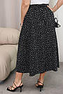 Спідниця ЛІТНЯ БАТАЛСОФТ р.48-58 ЧОРНО-БІЛА 034, фото 3