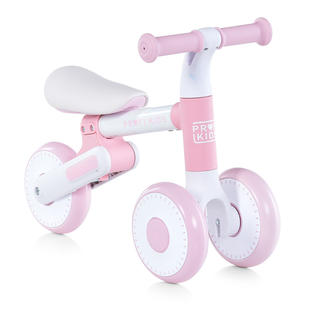Дитячий беговел 6 дюймів (сталева рама, колеса EVA) PROFI KIDS MBB 1013-2 Біло-рожевий