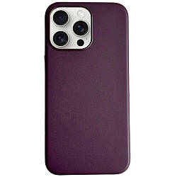 Шкіряний чохол iPhone 16 Pro Apple Leather Case with MagSafe (анімація) - Dark Cherry