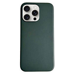 Шкіряний чохол iPhone 16 Pro Apple Leather Case with MagSafe (анімація) - Forest Green