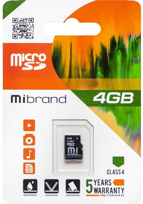 Micro SD 4GB/4 class Mibrand