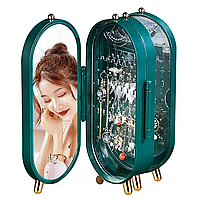 Скринька для зберігання ювелірних прикрас, зелена