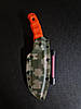Ніж ручної роботи воїн з гравіюванням, фото 4