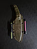 Ніж ручної роботи воїн з гравіюванням, фото 4