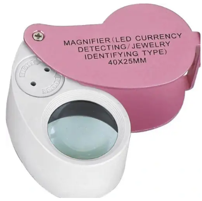 Лупа ювелірна MG21016-A з Led підсвіткою, 40Х, діам-25мм, фото 1