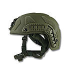 Балістичний шолом покращений FAST PE GEN III AGGRESSIVE Olive