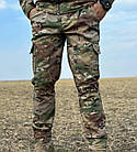 Штани мультикам Soft shell військові тактичні на флісі штани чоловічі софт шел multicam всу