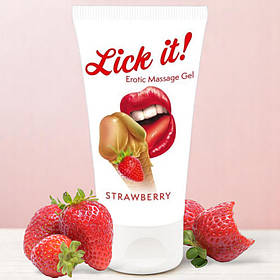 Оральна змазка Lick It «Полуниця» 50 мл