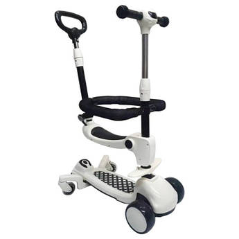 Дитячий самокат-трансформер CITY LINE Jetta 619A 3в1, з батьківською ручкою, сидінням, підніжкою