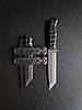 Ніж ручної роботи воїн з гравіюванням, фото 2