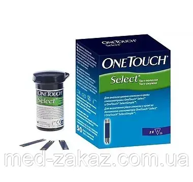 Тест-смужки One Touch Select (Ван Тач Селект) №100