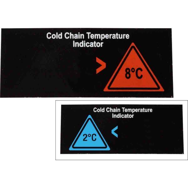Температурні етикетки Brady TIL-9 2C/8C індикатор холодового ланцюга +2 +8°C