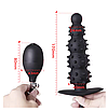 Надувна анальна пробка з шипами 17 см Анальний розширювач  Масажер простати Стимулятор точки G, фото 5