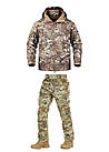 Комплект осінь-весна: Тактическая куртка Pave Hawk та штани М-ТАС SOFT SHELL WINTER MC
