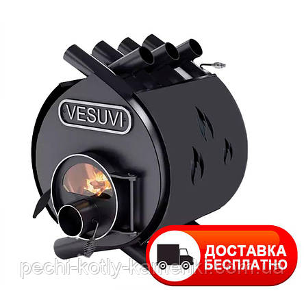 Піч калориферна бульер'ян "VESUVI" Класик тип 01 зі склом і перфорацією, фото 1