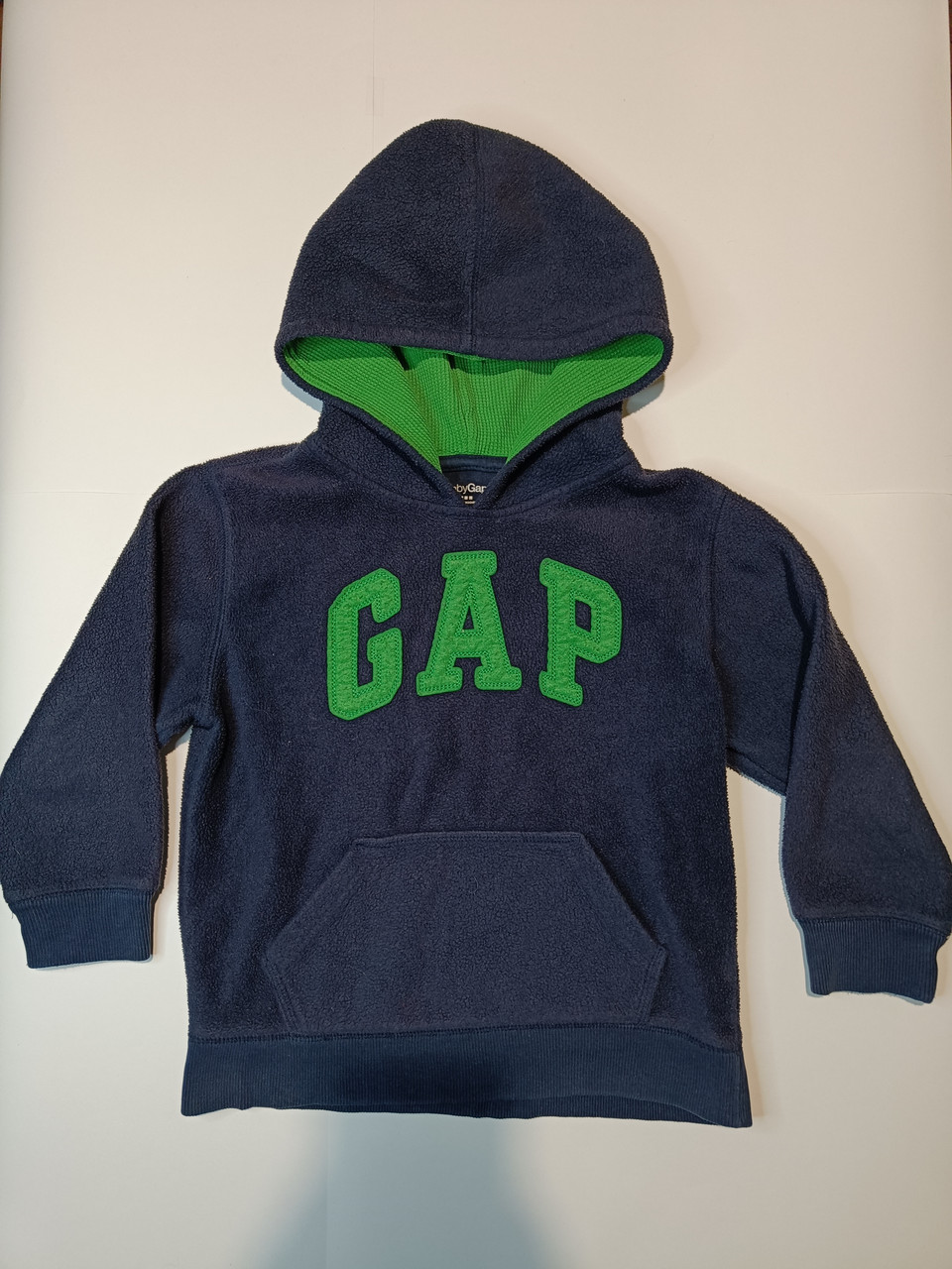 Дитяча флісова толстовка GAP з капюшоном на хлопчика, 5 років, темно-синя кофта, худі