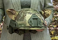 ШОЛОМ PE Fast NIJ IIIA Стандарт NATO + Кавер + вушка + нашивка очі