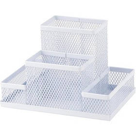 Підставка-органайзер Axent 155x103x100мм металева, біла