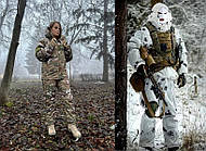 Зимовий жіночій костюм водовідштовхувальна софтшел Soft-Shell військова форма Мультикам ЗСУ + Маскувальний костюм зимовий,