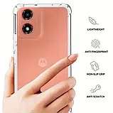 Протиударний прозорий чохол для Motorola Moto G04 / G04S / E14, фото 4