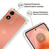 Протиударний прозорий чохол для Motorola Moto G04 / G04S / E14, фото 5