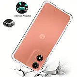 Протиударний прозорий чохол для Motorola Moto G04 / G04S / E14, фото 6