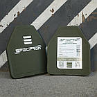 Керамічна бронеплита SPECPROM 6-го класу. Вага 2,8 кг. Розмір 25 на 30